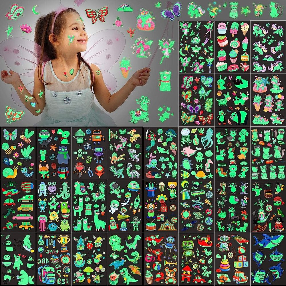 400 Pieces Temporary Tattoo, Tiny Waterproof Temporary Tattoos Realistic